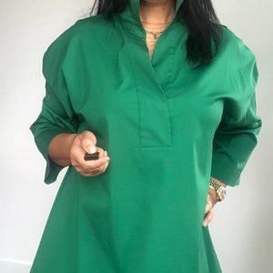 Lafayette 148 Green 3/4 Sleeve Tunic